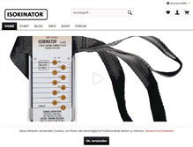 Tablet Screenshot of isokinator.com